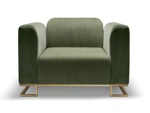 WING N38 - Velvet armchair with armrests _ SCAPPINI & C